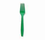 Emerald Green Premium Plastic Forks 24 pcs/pkt
